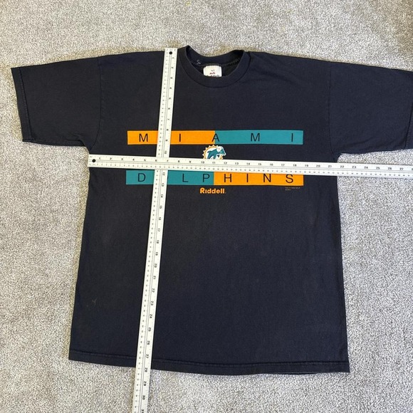 Vintage 1998 Riddell Miami Dolphins T-Shirt Men's Large NFL - Picture 6 of 7